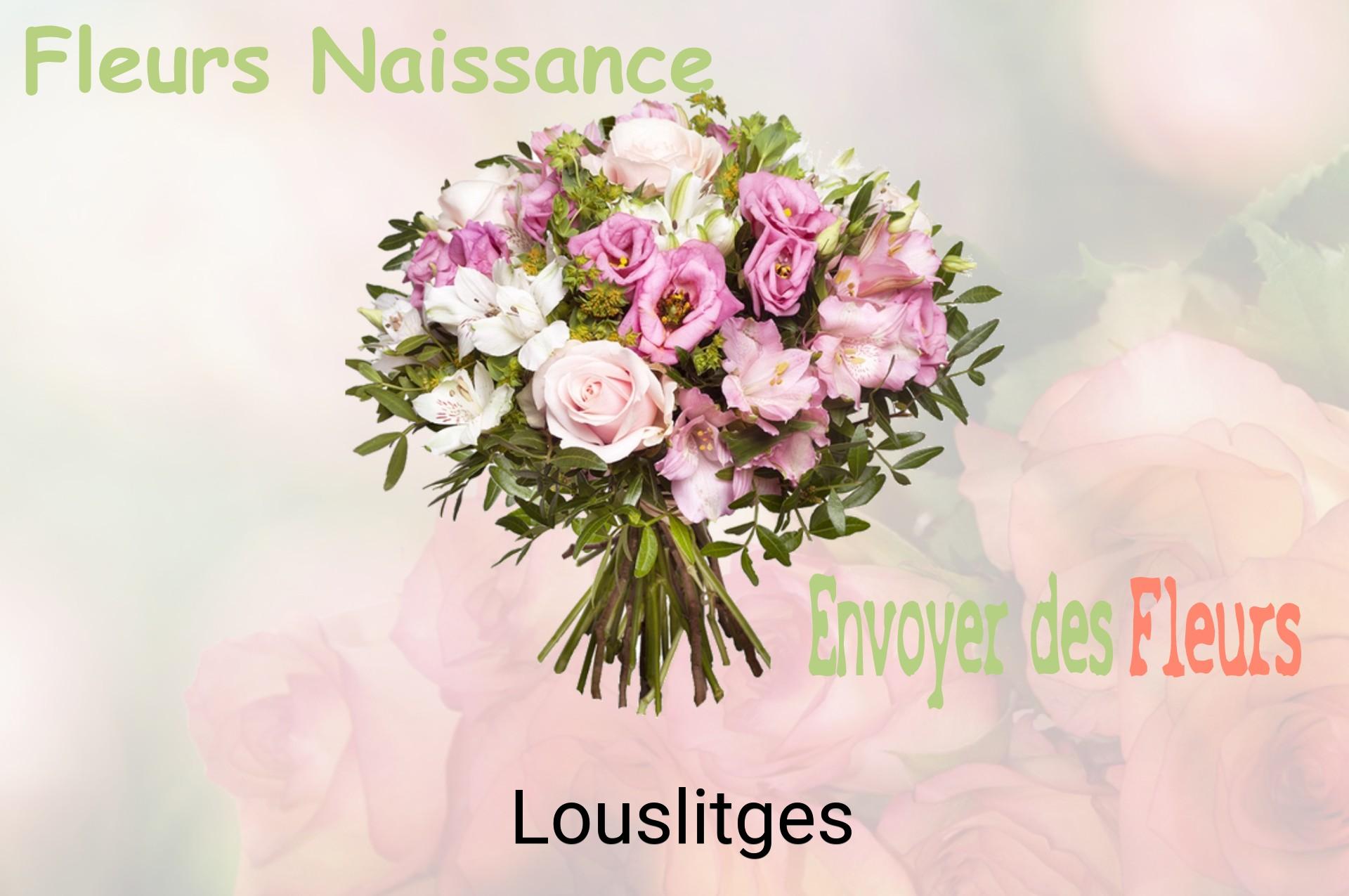 Bouquet de fleurs de naissance livré à Louslitges
